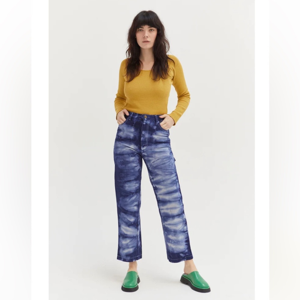 Lykke Wullf June Painter Pant indigo dyed size 2